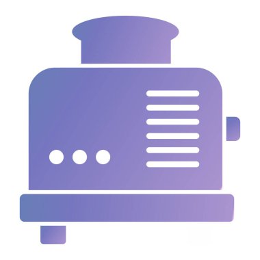 Tost makinesi. Web simgesi basit illüstrasyon