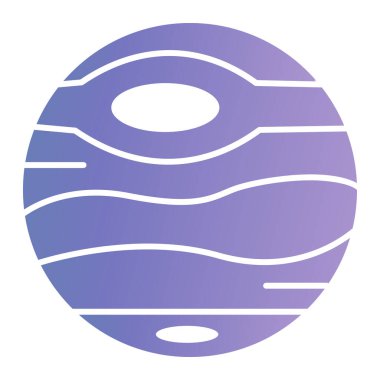 Gezegen ikonu vektör illüstrasyonu