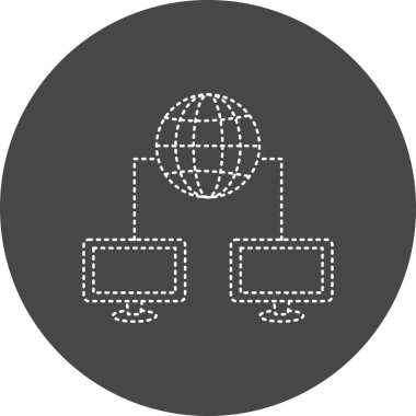 Dünya çapında simgenin vektör illüstrasyonu