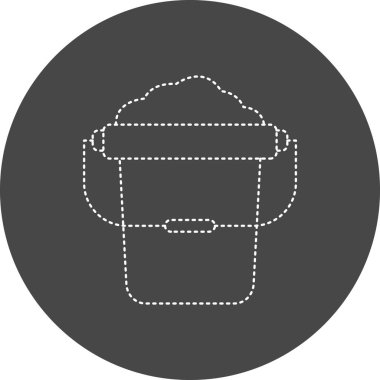 web icon, simple illustration of Sand Bucket