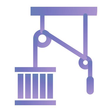 crane icon. outline illustration of robot arm vector icons for web