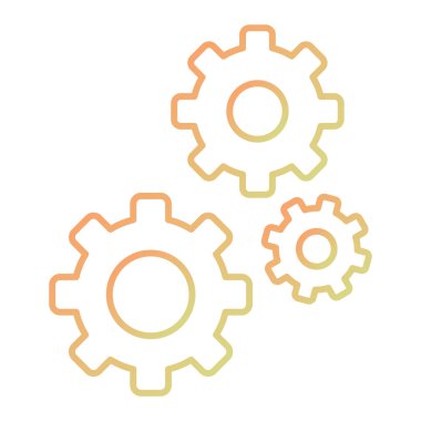 Abstract gear icon vector illustration
