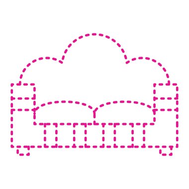 kanepe ikonu vektör çizimi tasarımı