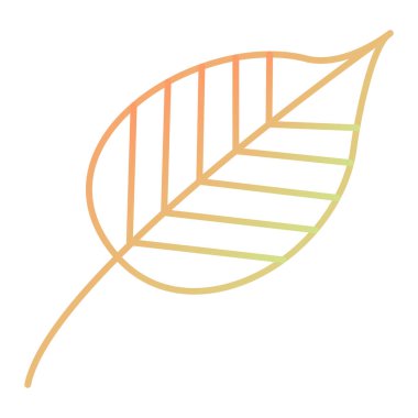 Yaprak ikonu vektör illüstrasyonu