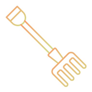 Tırmık. Web simgesi basit illüstrasyon