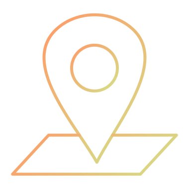 konum pin simgesi vektör illüstrasyonu