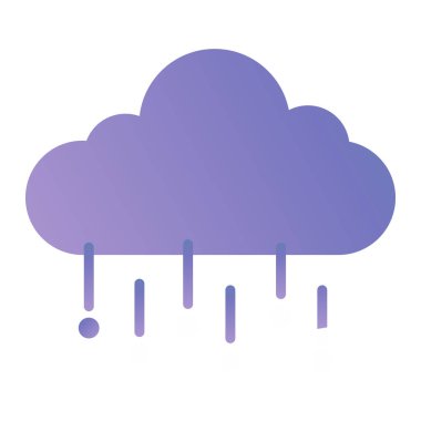 Bulut. Web simgesi basit illüstrasyon