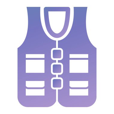 Yelek ikonu. vektör illüstrasyonu