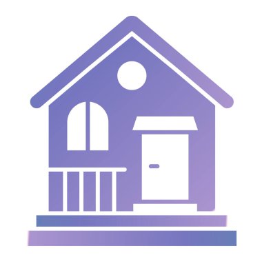 Ev. Web simgesi basit illüstrasyon