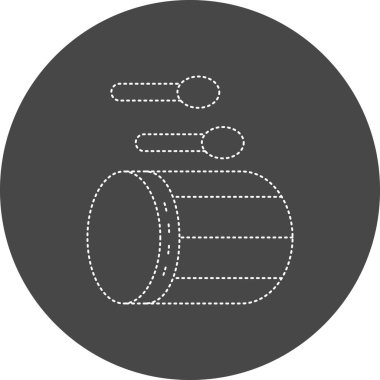 Kazılmış simgenin vektör illüstrasyonu