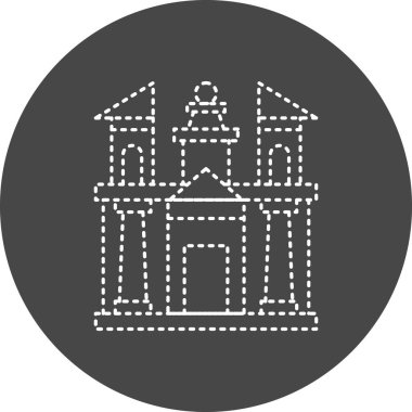 vector illustration of Petra building icon