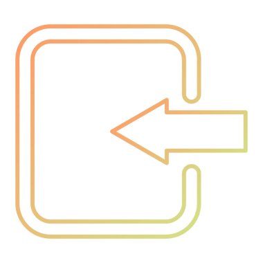 arrow left vector icon. style is thin line symbol.