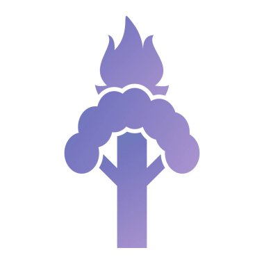 ağaç simgesi vektör illüstrasyonu