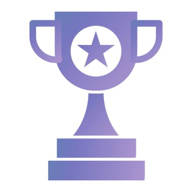 Kupa. Web simgesi basit illüstrasyon