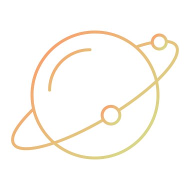 Gezegen ikonu. vektör illüstrasyonu