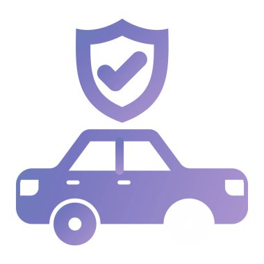 Araba sigortası. Basit resimleme