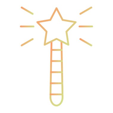 Sihirli değnek. Basit resimleme