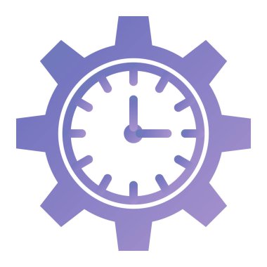 Saat. Web simgesi basit illüstrasyon