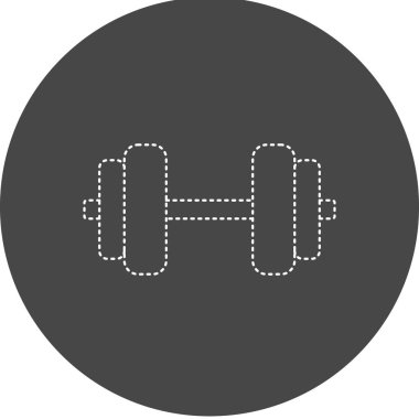 Dumbbell Vector Glyph Icon Design 