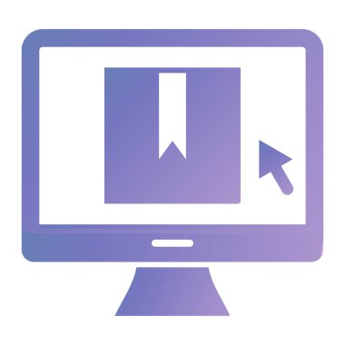 İnternetten alışveriş. Basit resimleme