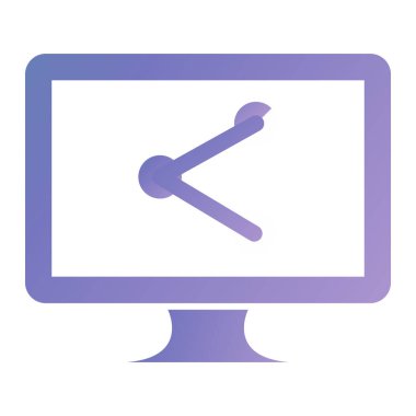 Bilgisayar. Web simgesi basit illüstrasyon