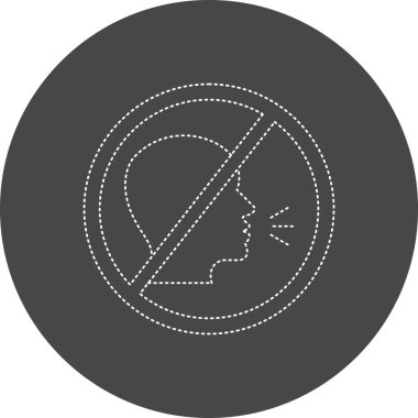 Dumansız ikonun vektör illüstrasyonu