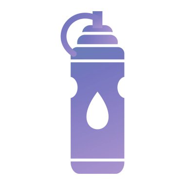 Su şişesi ikonu. Web için basit titretici sprey vektör simgeleri çizimi