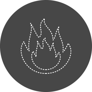 vector illustration of flame icon. Burning 