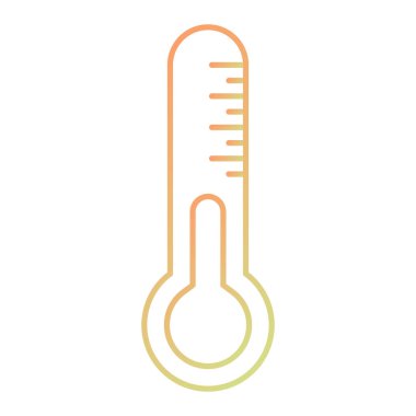 termometre simgesi vektör illüstrasyonu