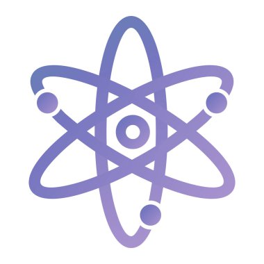 atom simgesi vektör illüstrasyonu