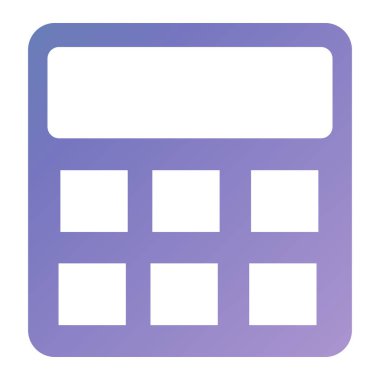 Hesap makinesi. Web simgesi basit illüstrasyon