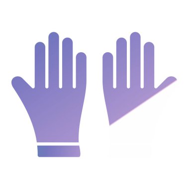 Eldiven simgesi vektör illüstrasyonu