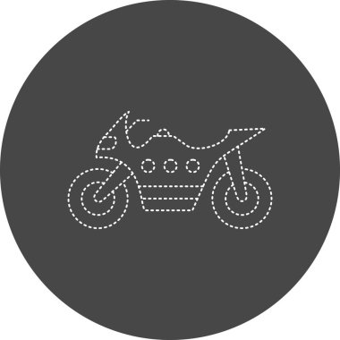 vector illustration of Heavy Bike icon