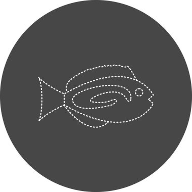 vector illustration of Blue Tang icon