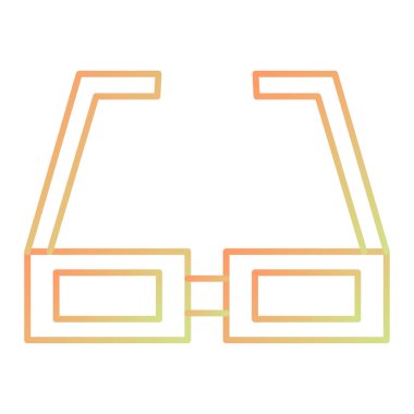 gözlük ikonu vektör illüstrasyonu