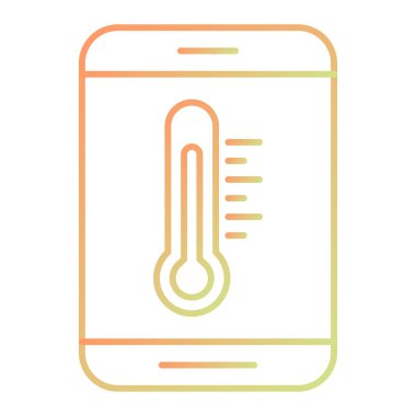 termometre simgesi vektör illüstrasyonu