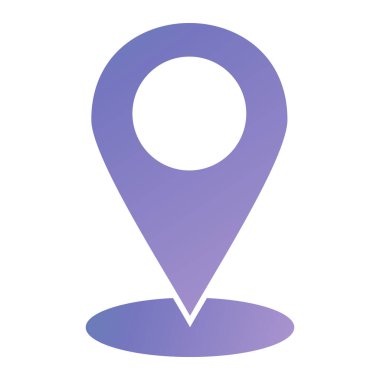 Harita işaretleyici simgesi. Web için konum pin vektör simgelerinin basit illüstrasyonu