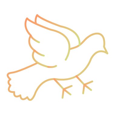color dove icon vector illustration