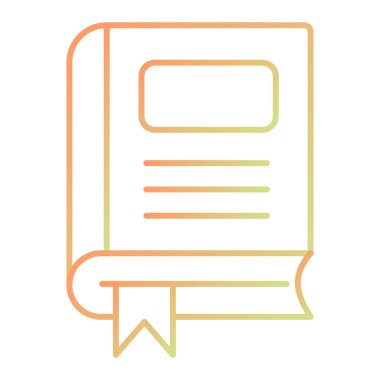 kitap simgesi vektör illüstrasyonu