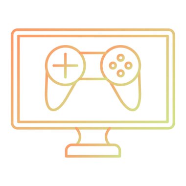 Video oyunu konsolu vektör illüstrasyon tasarımı