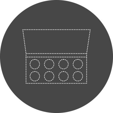 Makyaj. Web simgesi basit illüstrasyon