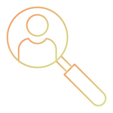 Arama simgesi vektör illüstrasyonu