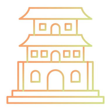 Bina. Web simgesi basit tasarım