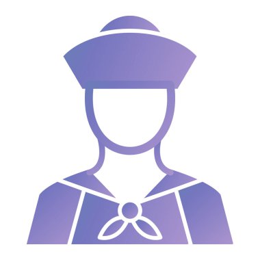 police officer icon. simple illustration of soldier vector icons for web