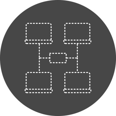 vector illustration of Networking seo icon