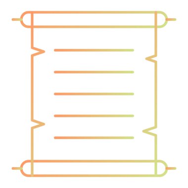 Bir not simgesinin vektör illüstrasyonu