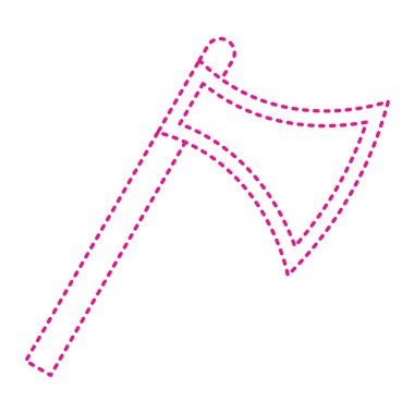 Bir tırpan simgesinin vektör illüstrasyonu