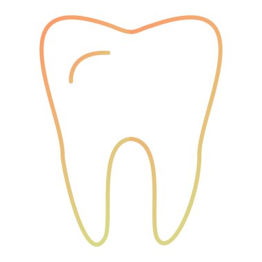 Diş ikonu. vektör illüstrasyonu