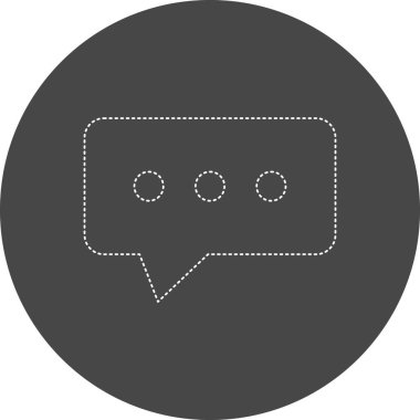 vector illustration of modern speech icon