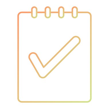 clipboard with check mark icon. flat illustration of checklist vector symbol for web design